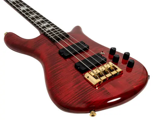 Rudy Sarzo Euro 4 LT Signature Bass Guitar - Scarlett Red