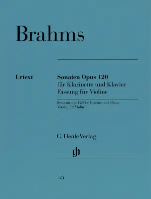 G. Henle Verlag - Sonatas Op. 120 - Brahms/Wiechert - Violin/Piano - Book
