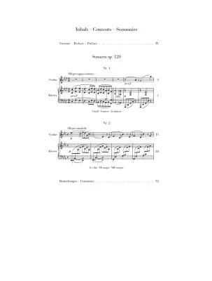 Sonatas Op. 120 - Brahms/Wiechert - Violin/Piano - Book