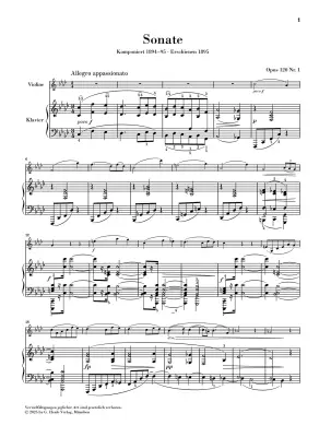 Sonatas Op. 120 - Brahms/Wiechert - Violin/Piano - Book