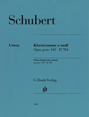 G. Henle Verlag - Sonata In A Minor, Op. Post. 143 D 784 - Schubert/Rahmer - Piano - Sheet