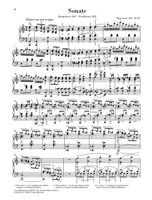 Sonata A Minor, Op. Post. 164 D 537 - Schubert/Rahmer - Piano - Sheet