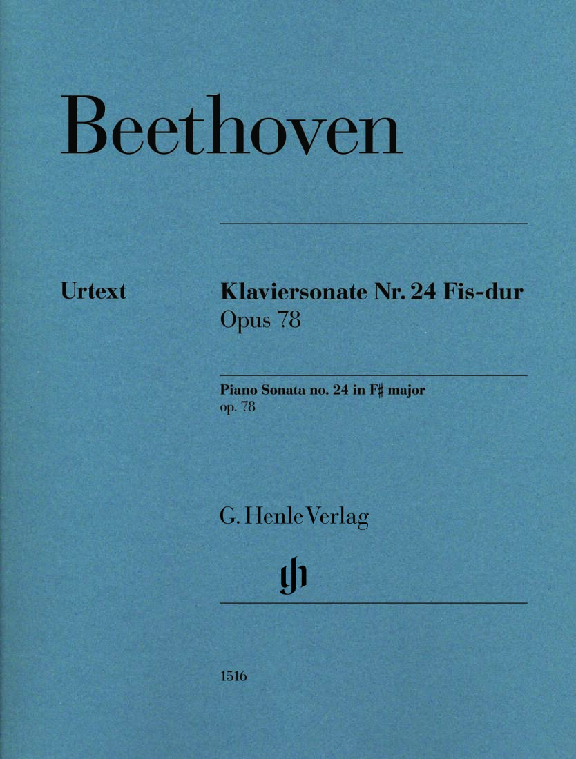 Sonata No. 24 Op. 78 in F-Sharp Major - Beethoven/Perahia/Gertsch - Piano - Sheet