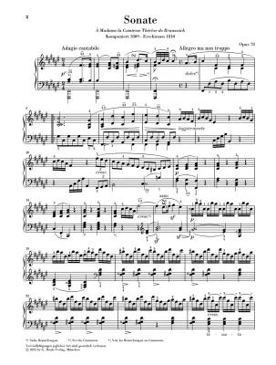 Sonata No. 24 Op. 78 in F-Sharp Major - Beethoven/Perahia/Gertsch - Piano - Sheet