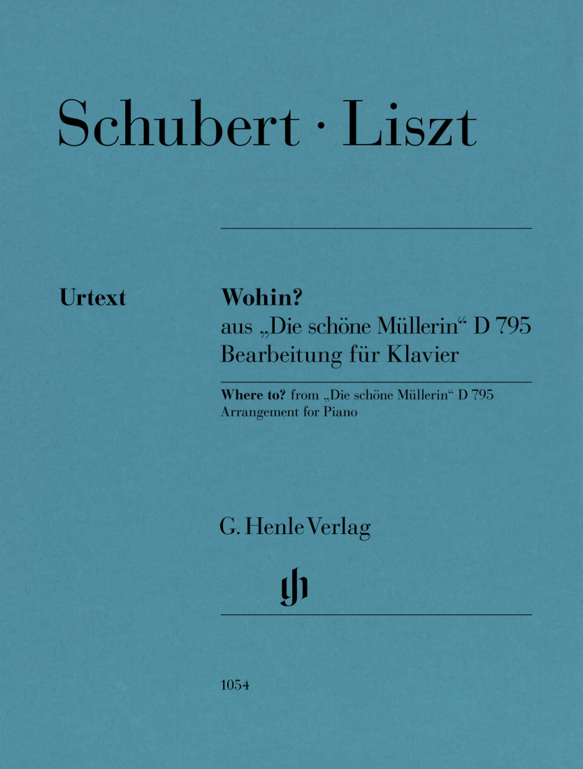 Wohin? from \'\'Die Schone Mullerin\'\', D 795 - Liszt/Lindmayr-Brandl - Piano - Sheet