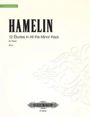 C.F. Peters Corporation - 12 Etudes for Piano in All the Minor Keys - Hamelin - Piano - Book