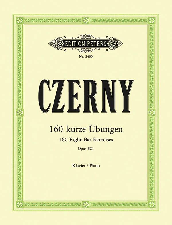 160 Eight-Bar Exercises, Op. 821 - Czerny - Piano - Book