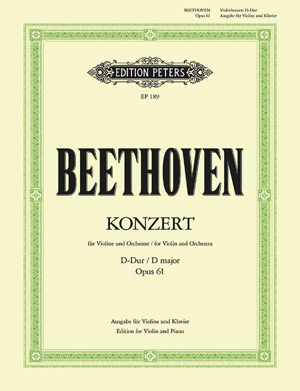 Concerto in D, Op. 61 - Beethoven/Flesch - Violin/Piano - Sheet