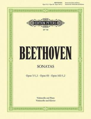 C.F. Peters Corporation - Complete Cello Sonatas - Beethoven/Schulz - Cello/Piano - Book