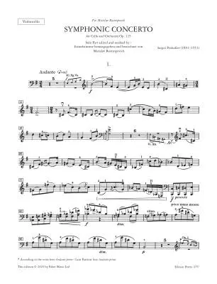Symphonic Concerto, Op. 125 - Prokofiev/Rostropovich - Cello - Sheet