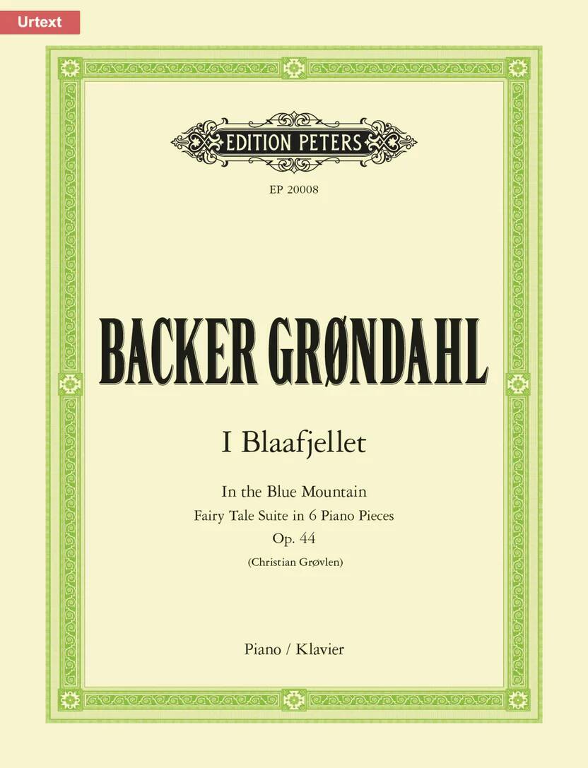 In the Blue Mountain, Op. 44 - Grondahl - Piano - Book