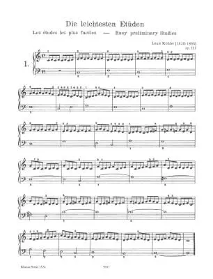 12 Easiest Studies, Op.151 - Kohler/Ruthardt - Piano - Book