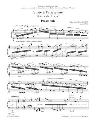 Suite a l\'Ancienne (Suite in the Old Style) - Hamelin - Piano - Book