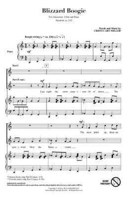 Blizzard Boogie - Miller - Choral Octavo - 2-Pt Accompanied