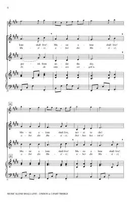 Music Alone Shall Live (Aber die Musici) - Parr - Choral Octavo - 2-Pt Accomapnied