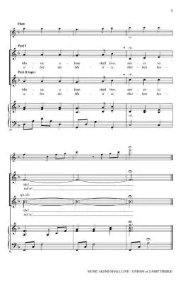 Music Alone Shall Live (Aber die Musici) - Parr - Choral Octavo - 2-Pt Accomapnied