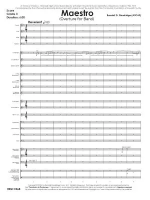 Maestro - Standridge - Concert Band - Gr. 3