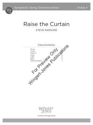 Raise the Curtain - Parsons - String Orchestra - Gr. 4