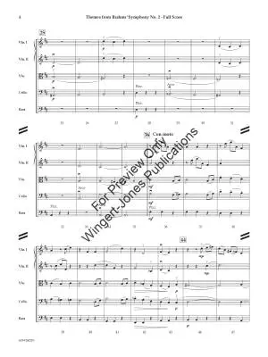 Themes from Brahms\' Symphony No. 2 - Peck - String Orchestra - Gr. 4