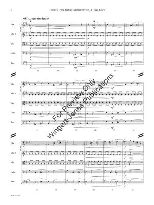 Themes from Brahms\' Symphony No. 2 - Peck - String Orchestra - Gr. 4