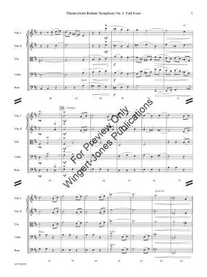 Themes from Brahms\' Symphony No. 2 - Peck - String Orchestra - Gr. 4