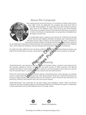 Dead Reckoning - Holbrook - String Orchestra - Gr. 4