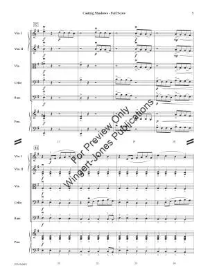 Casting Shadows - Sciaino - String Orchestra - Gr. 2.5