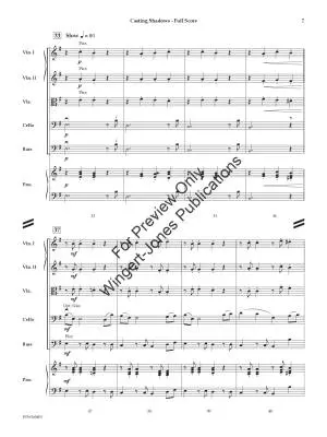 Casting Shadows - Sciaino - String Orchestra - Gr. 2.5