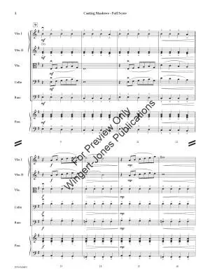 Casting Shadows - Sciaino - String Orchestra - Gr. 2.5