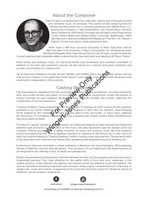 Casting Shadows - Sciaino - String Orchestra - Gr. 2.5