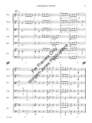 Casting Shadows - Sciaino - String Orchestra - Gr. 2.5