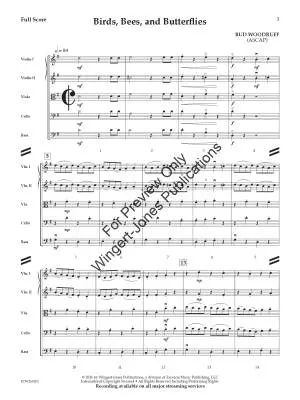 Birds, Bees, and Butterflies - Woodruff - String Orchestra - Gr. 2