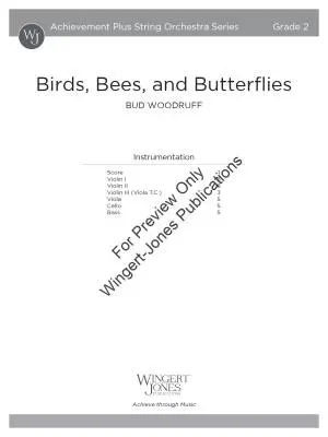 Birds, Bees, and Butterflies - Woodruff - String Orchestra - Gr. 2