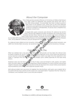 Capybara Cha Cha - Holbrook - String Orchestra - Gr. 0.5