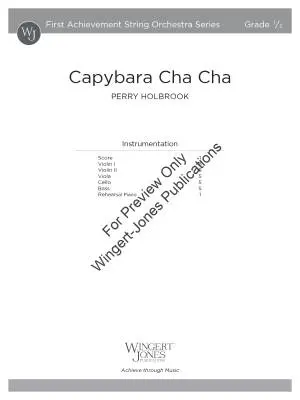 Capybara Cha Cha - Holbrook - String Orchestra - Gr. 0.5