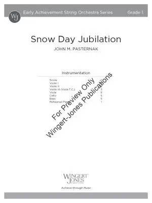 Snow Day Jubilation - Pasternak - String Orchestra - Gr. 1