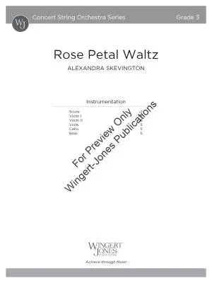 Rose Petal Waltz - Skevington - String Orchestra - Gr. 3