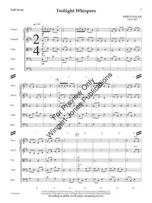 Twilight Whispers - Golan - String Orchestra - Gr. 3
