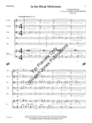 In the Bleak Midwinter - Holst/Pasternak - String Orchestra - Gr. 3.5