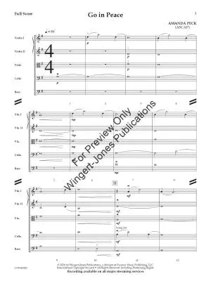 Go in Peace - Peck - String Orchestra - Gr. 3