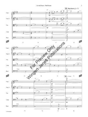 Go in Peace - Peck - String Orchestra - Gr. 3