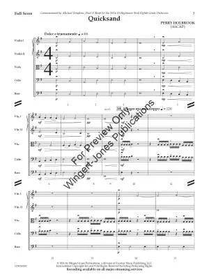 Quicksand - Holbrook - String Orchestra - Gr. 3.5