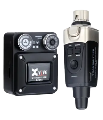 Xvive Audio - U45 Wireless In-Ear System - Black