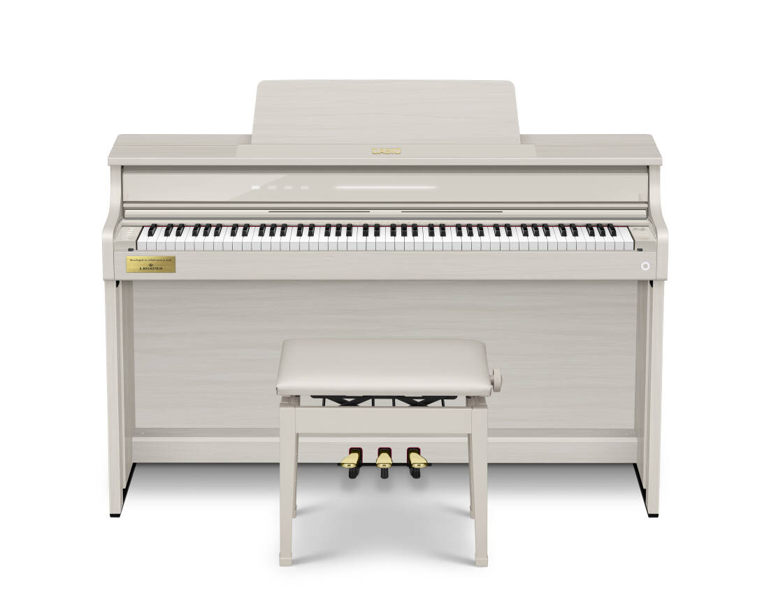 AP-750 Celviano 88-Key Digital Piano - Grey with Cabinet and Bench