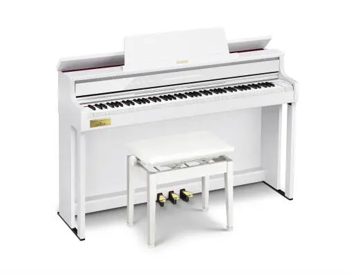 AP-750 Celviano 88-Key Digital Piano - White with Cabinet and Bench