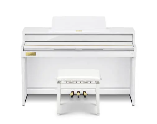AP-750 Celviano 88-Key Digital Piano - White with Cabinet and Bench