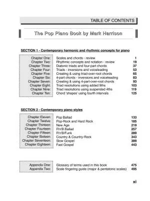 The Pop Piano Book - Harrison