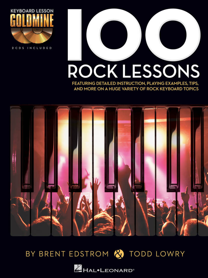 100 Rock Lessons - Edstrom/Lowry - Piano - Book/2CDs