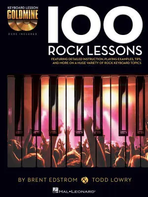 Hal Leonard - 100 Rock Lessons - Edstrom/Lowry - Piano - Book/2CDs