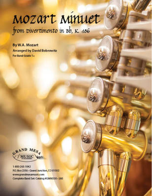 Grand Mesa Music Publishing - Mozart Minuet - Mozart/Bobrowitz - Concert Band - Gr. 1.5